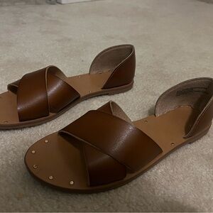 Brown Leather Women's Sandals